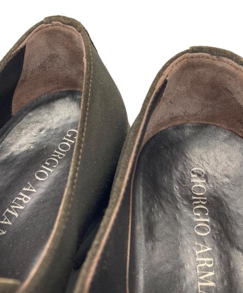 GIORGIO ARMANI（ジョルジョアルマーニ）GIORGIO ARMANI (ジョルジョアルマーニ) ダブルモンクストラップシューズ ブラウン サイズ:25.5㎝の古着・服飾アイテム