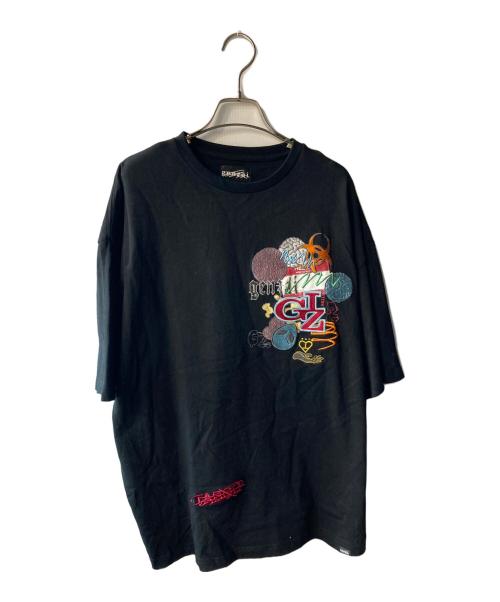 genzai（ゲンザイ）genzai (ゲンザイ) 刺繍Tシャツ ブラック サイズ:Lの古着・服飾アイテム