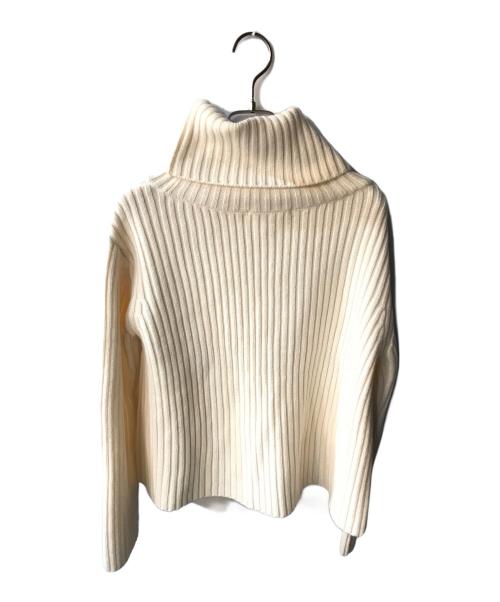 Snidel（スナイデル）Snidel (スナイデル) フリルスカートニットコンビセット アイボリー×ブラウン サイズ:freeの古着・服飾アイテム