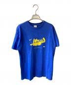 stussyステューシー）の古着「プリントTシャツ」｜ブルー