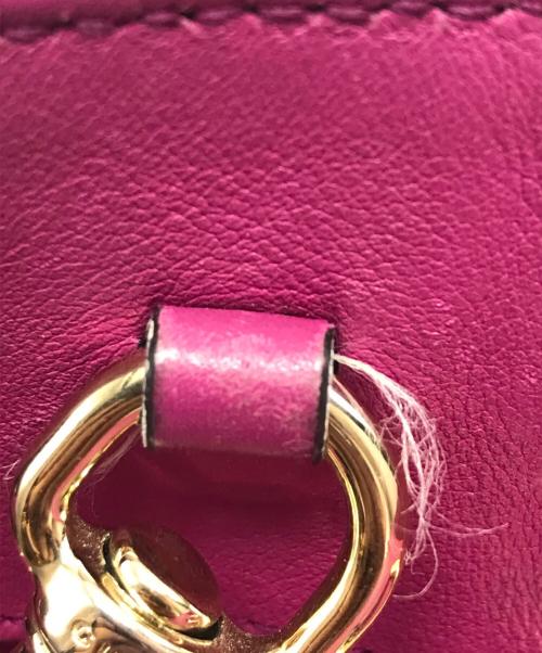 GUCCI（グッチ）GUCCI (グッチ) インターロッキングG パテントチェーンショルダーバッグ ピンクの古着・服飾アイテム