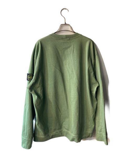 STONE ISLAND（ストーンアイランド）STONE ISLAND (ストーンアイランド) ガーメントダイスウェット グリーン サイズ:XLの古着・服飾アイテム