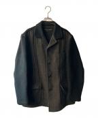 COMME des GARCONS HOMME PLUSコムデギャルソンオムプリュス）の古着「95aw 切り替えテーラードジャケット」｜ブラウン×ブラック