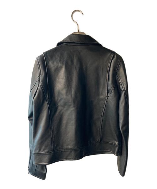 RAY BEAMS（レイ ビームス）RAY BEAMS (レイ ビームス) ラムレザーダブルライダースブルゾン ブラック サイズ:Sの古着・服飾アイテム