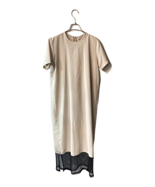 AKIKOAOKI（アキコアオキ）AKIKOAOKI (アキコアオキ) レイヤードワンピース ベージュ サイズ:ｻｲｽﾞ表記無の古着・服飾アイテム