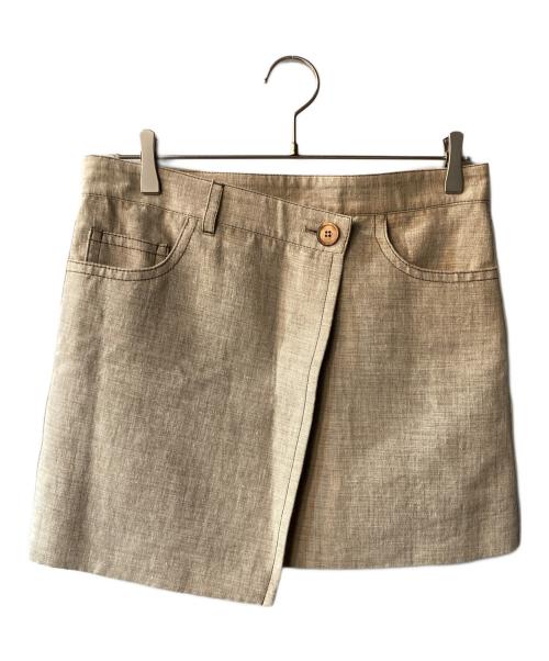 Acne studios（アクネ ストゥディオス）ACNE STUDIOS (アクネ ストゥディオス) ヘンプスカート ベージュ サイズ:36の古着・服飾アイテム