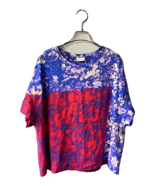 DRIES VAN NOTEN（ドリスヴァンノッテン）DRIES VAN NOTEN (ドリスヴァンノッテン) 花柄カットソー レッド×ブルー サイズ:Sの古着・服飾アイテム