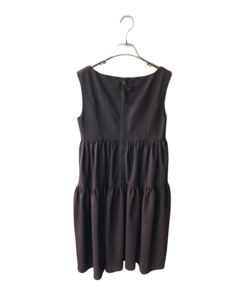 FOXEY NEWYORK（フォクシーニューヨーク）FOXEY NEWYORK (フォクシーニューヨーク) レディエンパイアワンピース ボルドー サイズ:40の古着・服飾アイテム