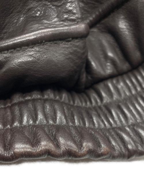 BANANA REPUBLIC（バナナリパブリック）BANANA REPUBLIC (バナナリパブリック) レザーブルゾン ブラウン サイズ:Mの古着・服飾アイテム