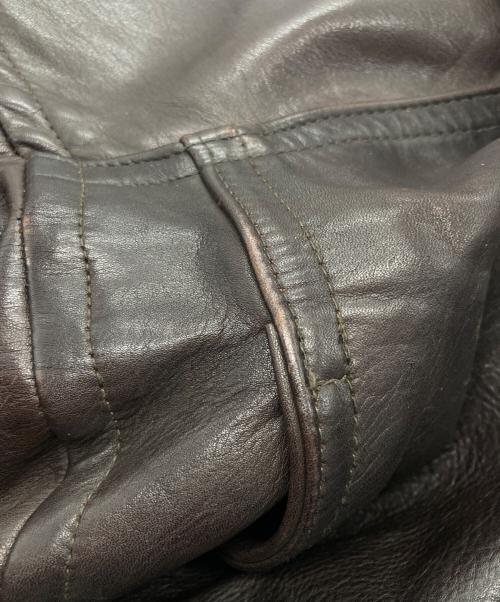 BANANA REPUBLIC（バナナリパブリック）BANANA REPUBLIC (バナナリパブリック) レザーブルゾン ブラウン サイズ:Mの古着・服飾アイテム