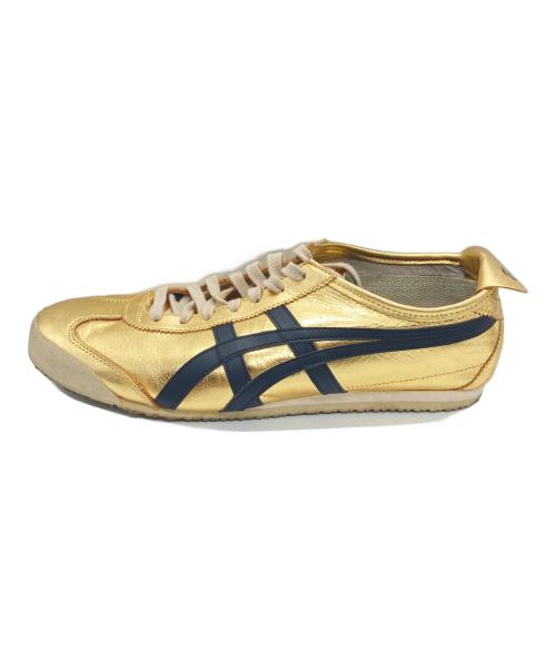 Onitsuka Tiger（オニツカタイガー）Onitsuka Tiger (オニツカタイガー) MEXICO 66 GOLD/BLACK ゴールド サイズ:28cmの古着・服飾アイテム