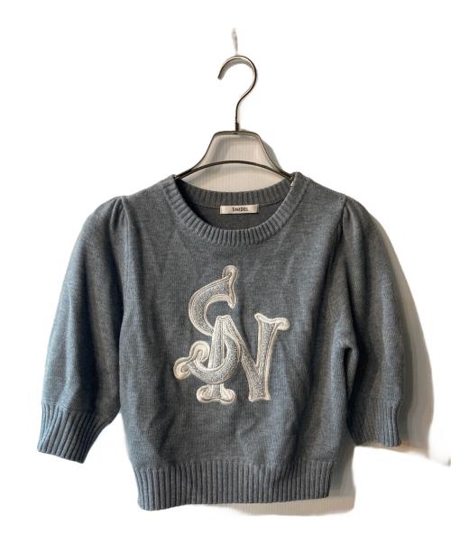 Snidel（スナイデル）Snidel (スナイデル) ロゴニットプルオーバー グレー サイズ:freeの古着・服飾アイテム
