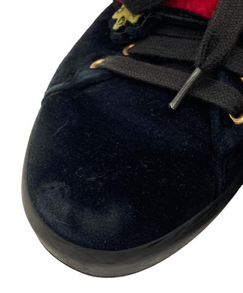 PRADA（プラダ）PRADA (プラダ) ベロアスニーカー ブラック サイズ:22.5cmの古着・服飾アイテム