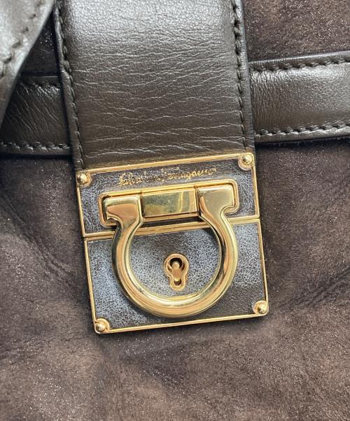 Salvatore Ferragamo（サルヴァトーレ フェラガモ）Salvatore Ferragamo (サルヴァトーレ フェラガモ) トートバッグ ブラウンの古着・服飾アイテム