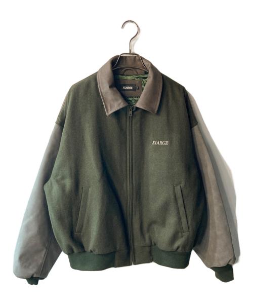 X-LARGE（エクストララージ）X-LARGE (エクストララージ) WOOL WORK JACKET グリーン サイズ:Lの古着・服飾アイテム