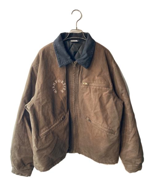 WISH FOREVER（ウィッシュフォーエバー）WISH FOREVER (ウィッシュフォーエバー) ワークジャケット カーキ サイズ:Lの古着・服飾アイテム