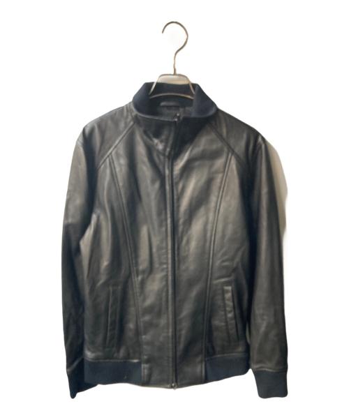 TORNADO MART（トルネードマート）TORNADO MART (トルネードマート) トラックレザーブルゾン ブラック サイズ:Lの古着・服飾アイテム