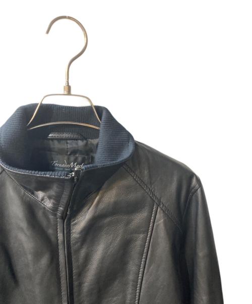 TORNADO MART（トルネードマート）TORNADO MART (トルネードマート) トラックレザーブルゾン ブラック サイズ:Lの古着・服飾アイテム