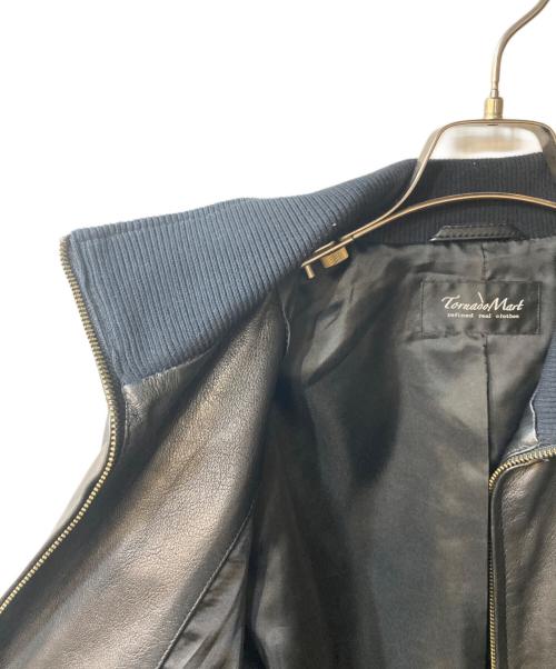 TORNADO MART（トルネードマート）TORNADO MART (トルネードマート) トラックレザーブルゾン ブラック サイズ:Lの古着・服飾アイテム