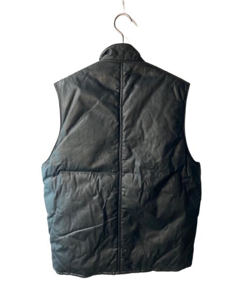 ADDICT CLOTHES（アディクト クローズ）ADDICT CLOTHES (アディクト クローズ) WAXED COTTON ULSTER VEST ブラック サイズ:40の古着・服飾アイテム