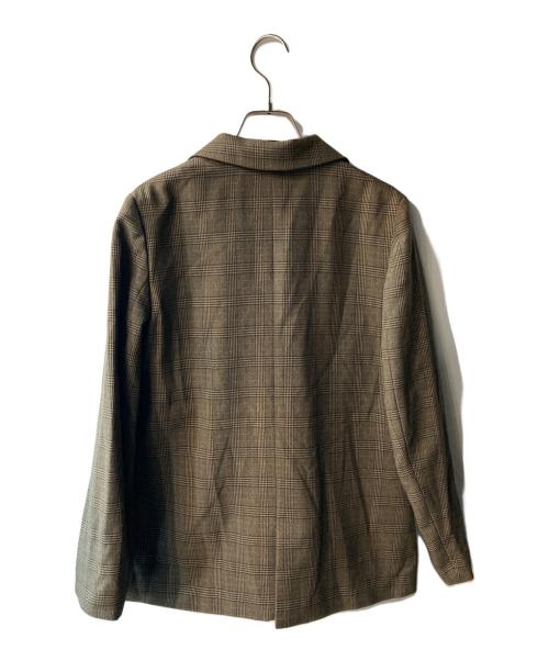 PROPORTION BODY DRESSING（プロポーションボディドレッシング）PROPORTION BODY DRESSING (プロポーションボディドレッシング) チェックダブルジャケット ブラウン サイズ:Sの古着・服飾アイテム