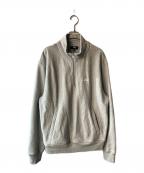 stussyステューシー）の古着「ロゴ刺繍ハーフジップスウェット」｜グレー