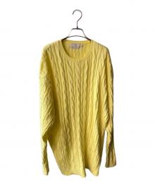 Graphpaper（グラフペーパー）の古着「ビッグシルエットニット」｜イエロー