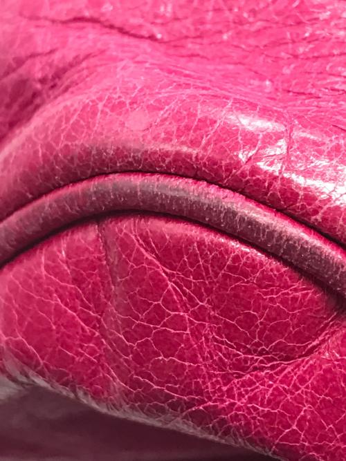 MIU MIU（ミュウミュウ）MIU MIU (ミュウミュウ) vitello lux ribon 2way bag ピンクの古着・服飾アイテム