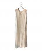 ebureエブール）の古着「クールミニパイル ワンピース ロング」｜ホワイト