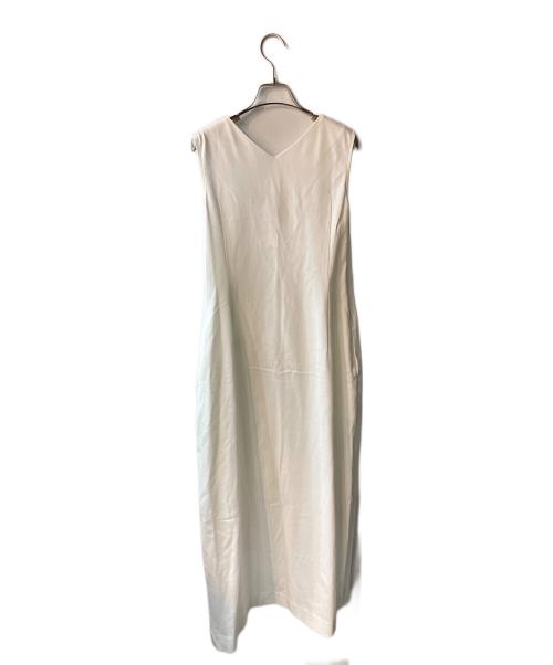 ebure（エブール）ebure (エブール) クールミニパイル ワンピース ロング ホワイト サイズ:38の古着・服飾アイテム