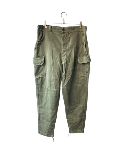 NO BRAND（ノーブランド）NO BRAND (ノーブランド) 60's フランス軍 カーゴパンツ カーキ サイズ:ｻｲｽﾞ不明の古着・服飾アイテム
