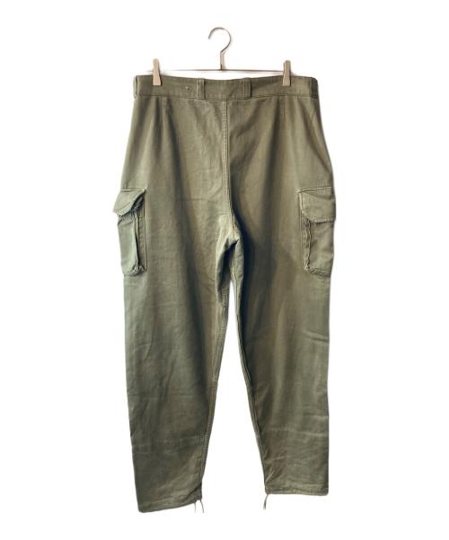 NO BRAND（ノーブランド）NO BRAND (ノーブランド) 60's フランス軍 カーゴパンツ カーキ サイズ:ｻｲｽﾞ不明の古着・服飾アイテム