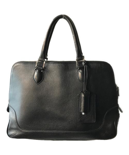 PELLE MORBIDA（ペッレモルビダ）PELLE MORBIDA (ペッレモルビダ) レザービジネストートバッグ ブラックの古着・服飾アイテム