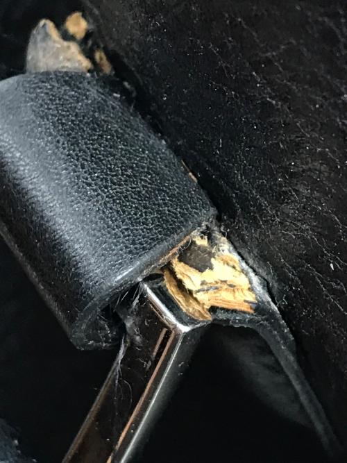 PELLE MORBIDA（ペッレモルビダ）PELLE MORBIDA (ペッレモルビダ) レザービジネストートバッグ ブラックの古着・服飾アイテム