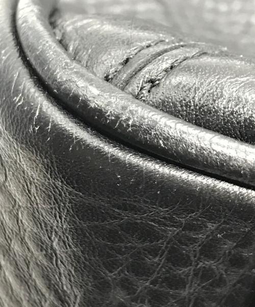 PELLE MORBIDA（ペッレモルビダ）PELLE MORBIDA (ペッレモルビダ) レザービジネストートバッグ ブラックの古着・服飾アイテム