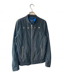 DIESEL（ディーゼル）の古着「ジップアップナイロンジャケット」｜ブラック