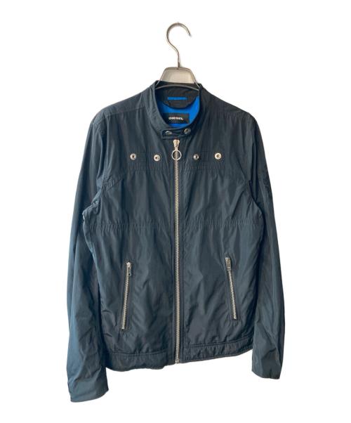 DIESEL（ディーゼル）DIESEL (ディーゼル) ジップアップナイロンジャケット ブラック サイズ:Sの古着・服飾アイテム