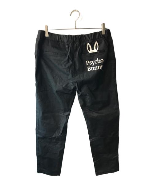 Psycho Bunny（サイコ バニー）Psycho Bunny (サイコ バニー) ポケットバニー ストレッチツイル パンツ ブラック サイズ:XLの古着・服飾アイテム