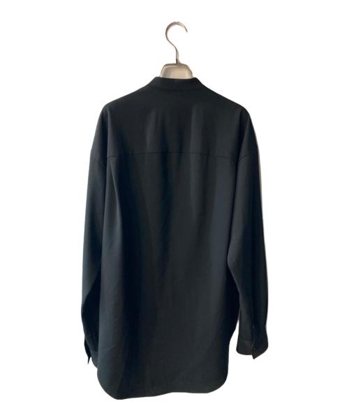 ATTACHMENT（アタッチメント）ATTACHMENT (アタッチメント) バンドカラーシャツ ブラック サイズ:1の古着・服飾アイテム