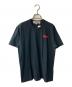 PLAY COMME des GARCONS（プレイ コムデギャルソン）の古着「ダブルハートロゴTシャツ」｜ブラック