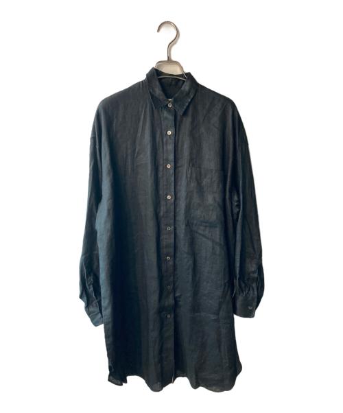 Demi-Luxe Beams（デミルクス ビームス）Demi-Luxe BEAMS (デミルクス ビームス) ビーチサイドシャツ ブラック サイズ:free 未使用品の古着・服飾アイテム