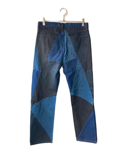 ANREALAGE（アンリアレイジ）ANREALAGE (アンリアレイジ) パッチワークデニムパンツ インディゴ サイズ:48の古着・服飾アイテム