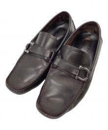 Salvatore Ferragamo（サルヴァトーレ フェラガモ）の古着「ドライビングシューズ」｜ブラウン