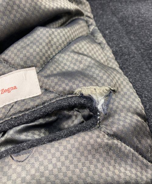 ERMENEGILDO ZEGNA（エルメネジルド・ゼニア）Ermenegildo Zegna (エルメネジルド・ゼニア) ステンカラーコート グレー サイズ:Lの古着・服飾アイテム