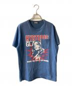 Hysteric Glamourヒステリックグラマー）の古着「NAUGHTY GIRLS ポケット Tシャツ」｜ネイビー