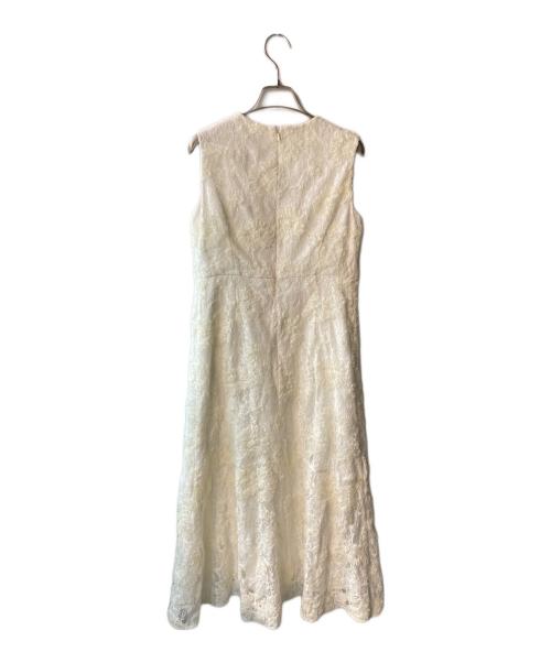 Maglie le cassetto（マーリエ ル カセット）Maglie le cassetto (マーリエ ル カセット) 3D刺繍レースワンピース ホワイト サイズ:9 未使用品の古着・服飾アイテム