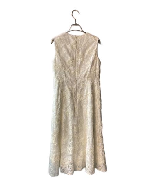 Maglie le cassetto（マーリエ ル カセット）Maglie le cassetto (マーリエ ル カセット) 3D刺繍レースワンピース ホワイト サイズ:9 未使用品の古着・服飾アイテム