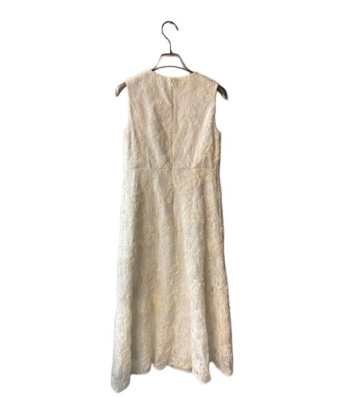 Maglie le cassetto（マーリエ ル カセット）Maglie le cassetto (マーリエ ル カセット) 3D刺繍レースワンピース ホワイト サイズ:5 未使用品の古着・服飾アイテム