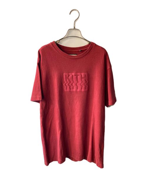 KITH（キス）KITH (キス) WARP TEE レッド サイズ:Lの古着・服飾アイテム
