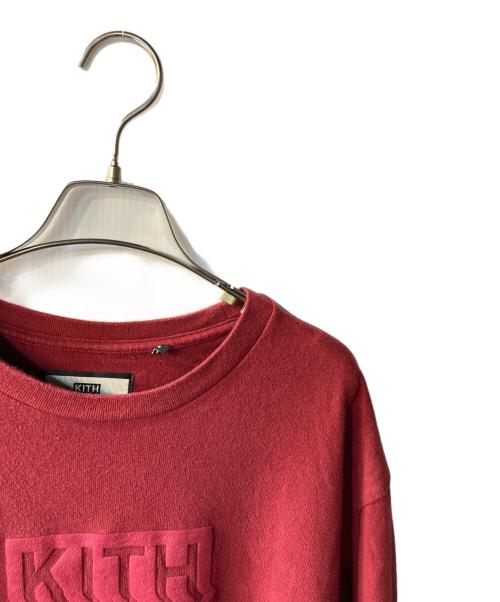 KITH（キス）KITH (キス) WARP TEE レッド サイズ:Lの古着・服飾アイテム